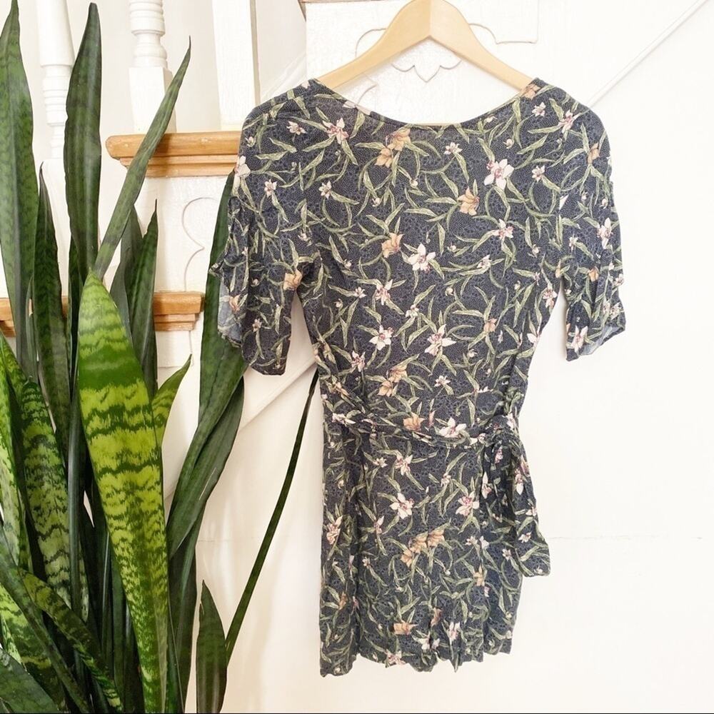 ASOS Stradivarius floral pattern open back romper
